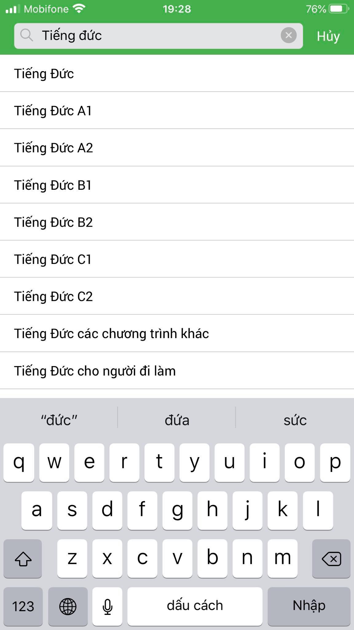 day kem tieng duc